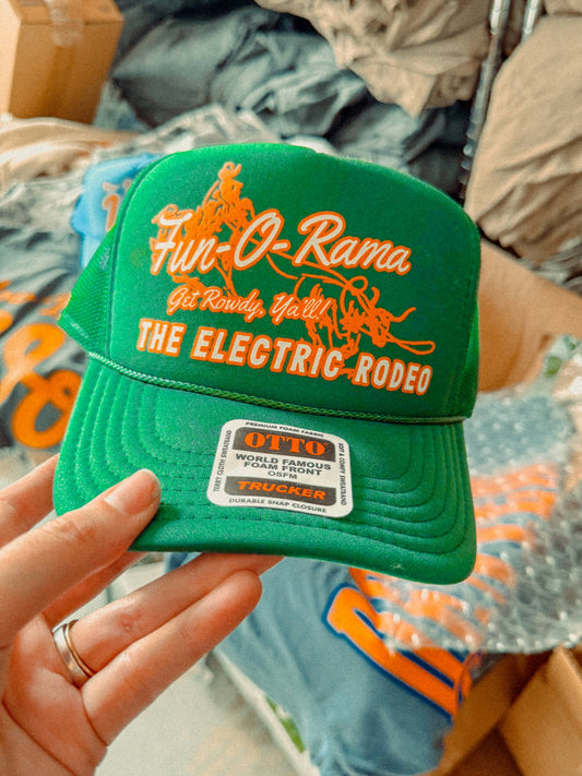 Fun-O-Rama Electric Rodeo Foam Trucker Hat