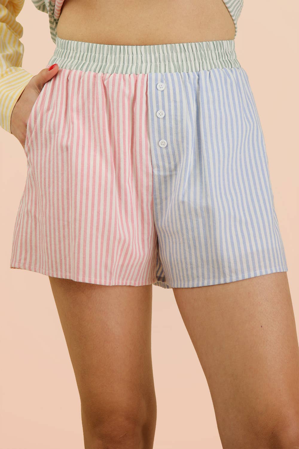 Nautical Striped Short Set