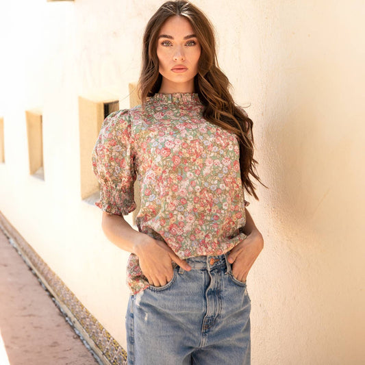 Granada Floral Shortsleeve Blouse