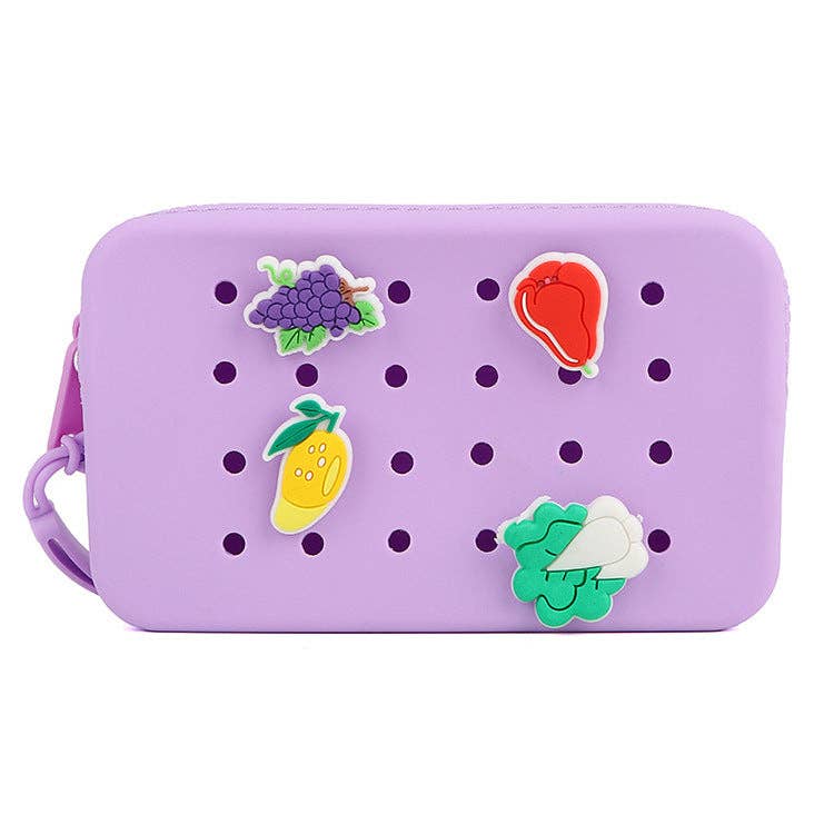 Silicone Croc Charm Pouch