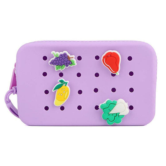 Silicone Croc Charm Pouch