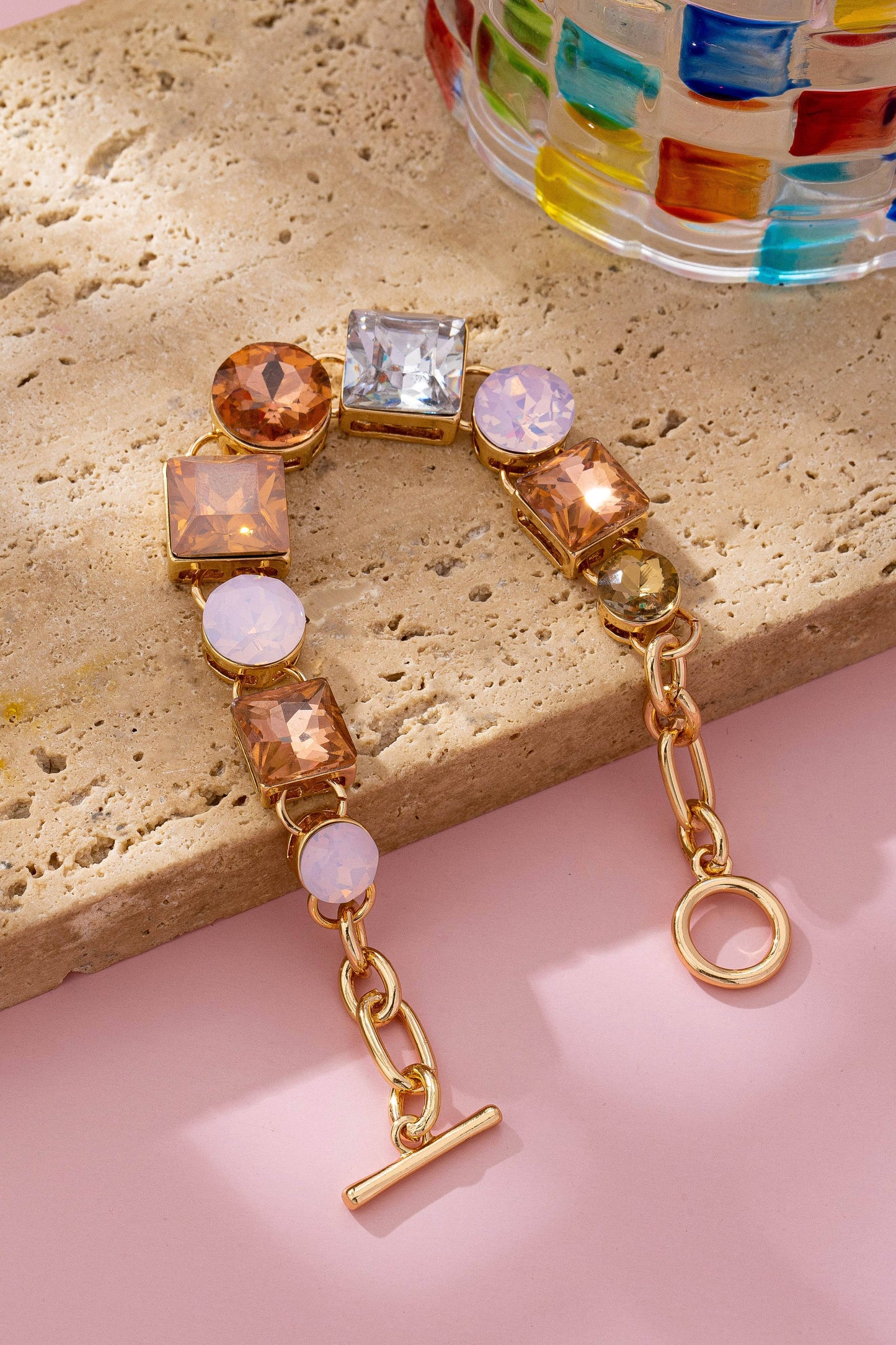 Constance Crystal Toggle Bracelet