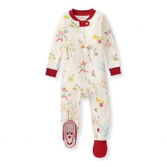 Baby Unisex Burt's Bees 12 Days of Christmas Sleeper