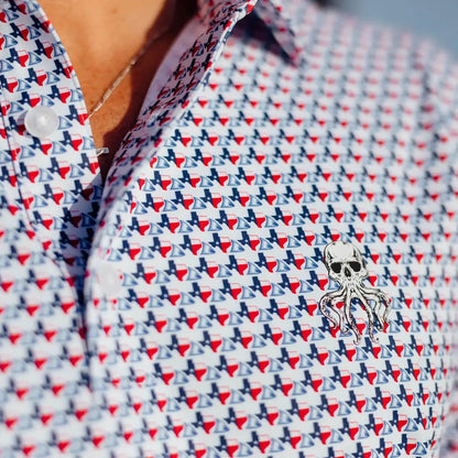 Mens Salt Water Soul Texas Tailing Polo