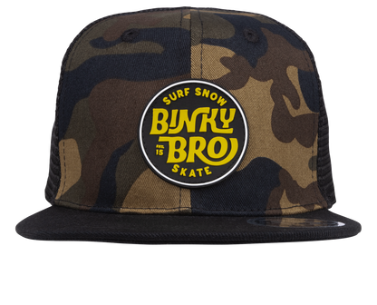 Boys Binky Bro Flat Top Camo Hat
