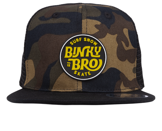 Boys Binky Bro Flat Top Camo Hat