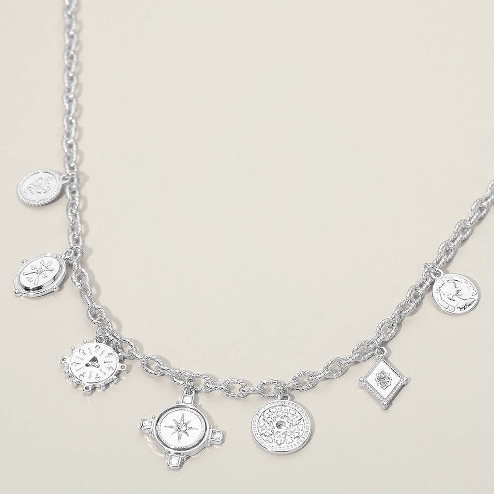 Virginia Coin Charm Necklace