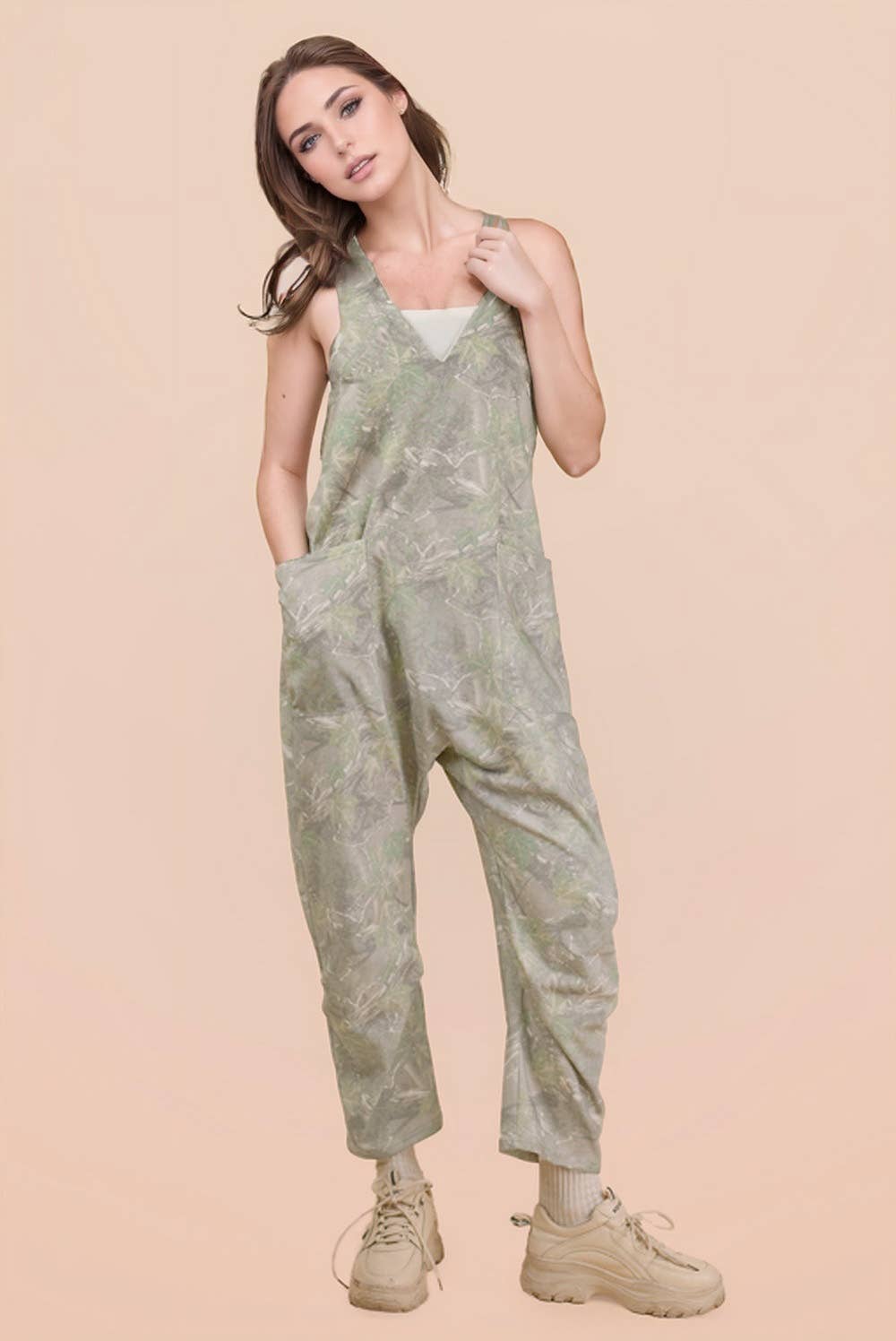 Logan Harem Green Jumpsuit