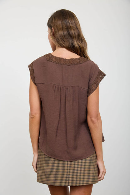 Isla V-Neck Lace Top
