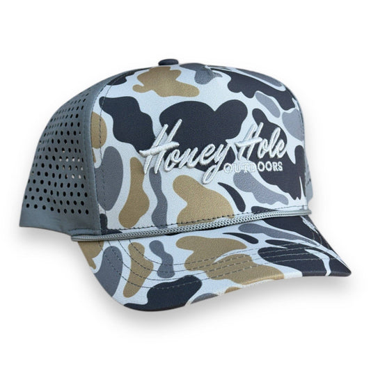 Youth Honey Hole Grey Camo Rope Hat