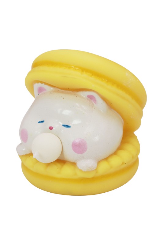 Squishy Macaroon Blowing Bubble Toy