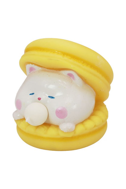 Squishy Macaroon Blowing Bubble Toy