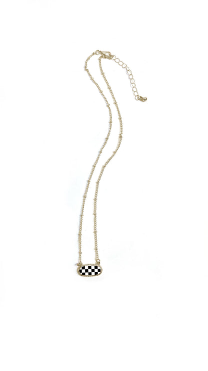 Kendell Checkerboard Necklace