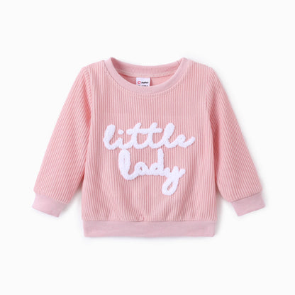 Baby Girls Little Lady Embroidery Sweater