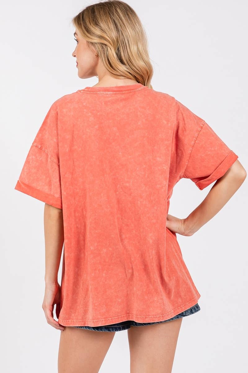 Anchovies Oversized Mineral Washed Tee