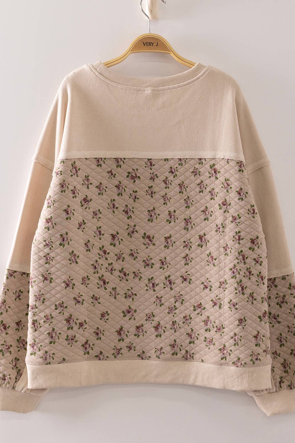 Veronica Floral Quilted Sweater