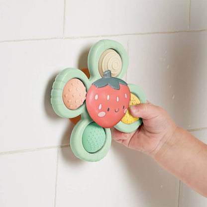 Itzy Ritzy Pop & Whirl™ - Bath + Travel Toy: Strawberry