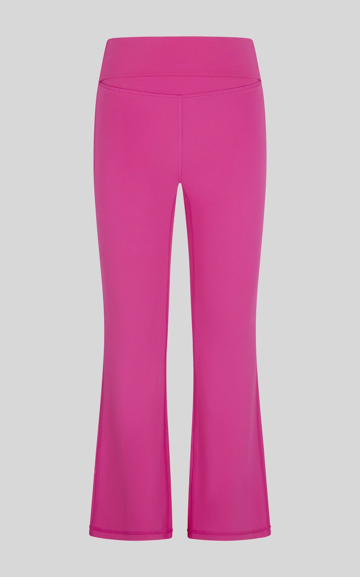 Girls Softlux Foldover Flared Pink Athletic Pants