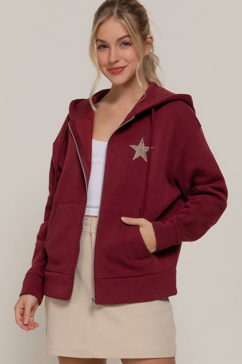 Leopard Star Hoodie