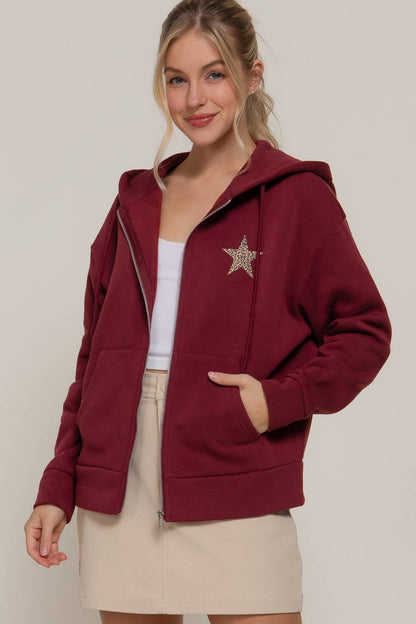 Leopard Star Hoodie