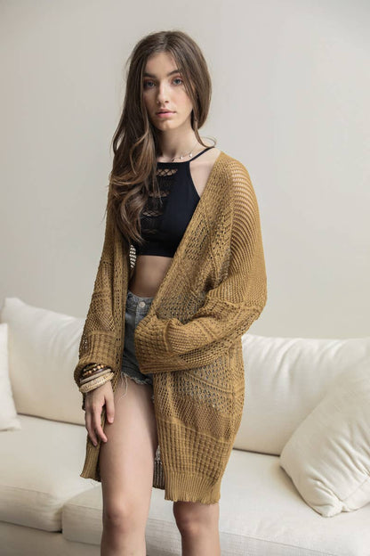 Stony Loose Knit Cardigan