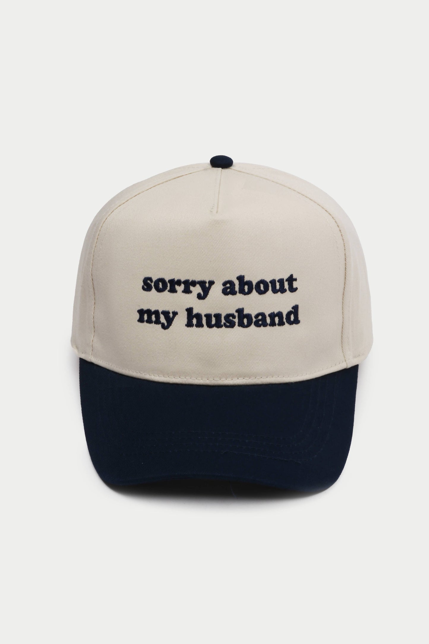 Sorry About My Husband Navy Hat