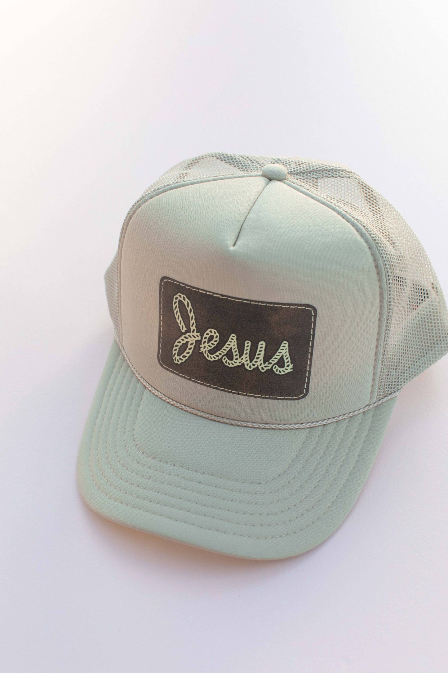 Jesus Rope Patch Trucker Hat