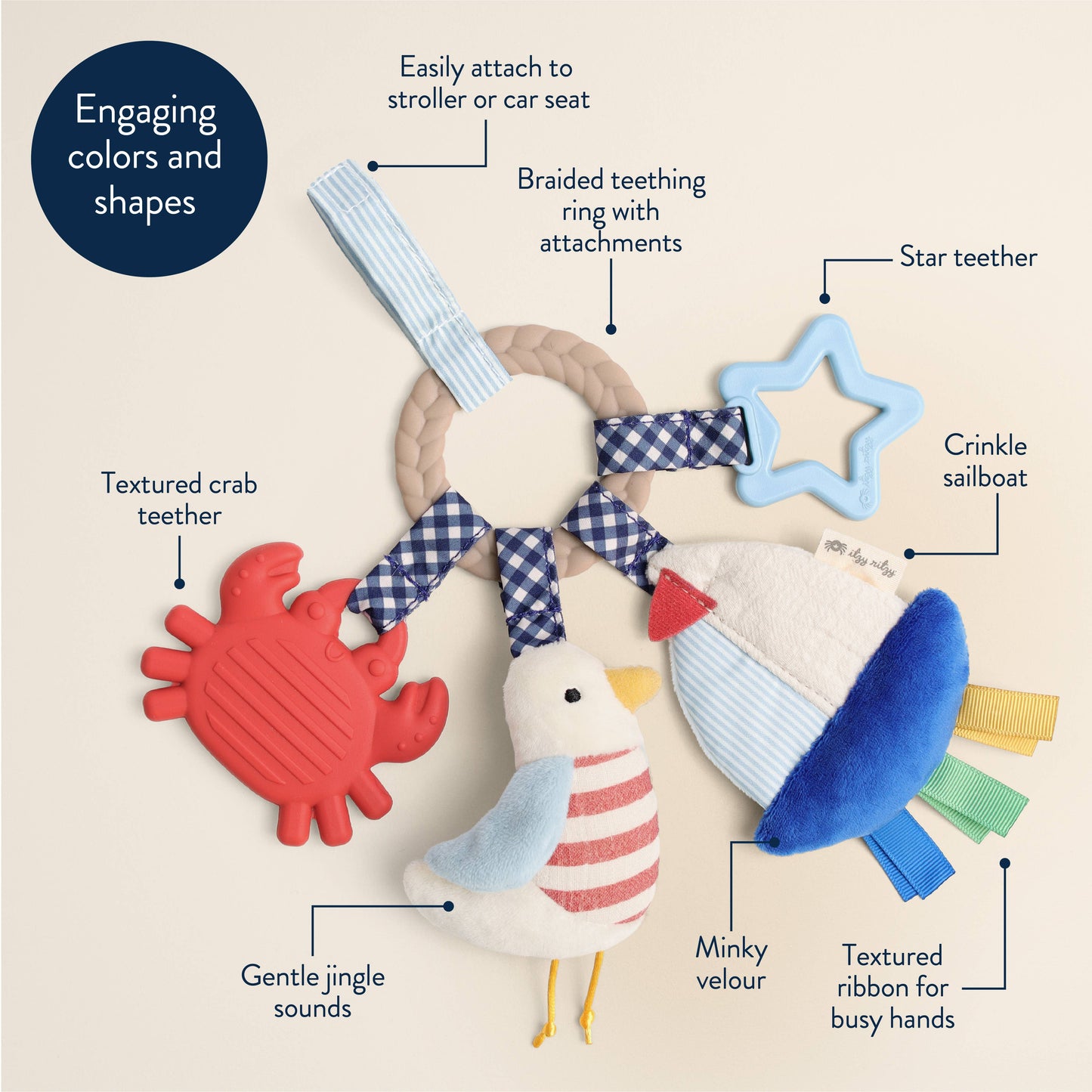 Itzy Ritzy Nautical Bitzy Busy Ring™
