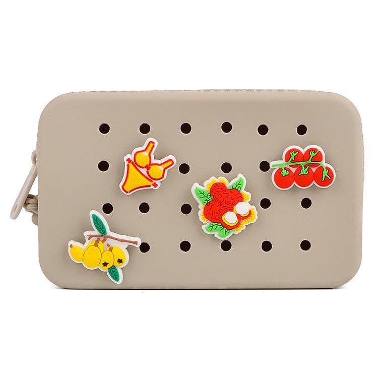 Silicone Croc Charm Pouch