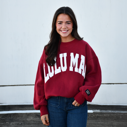 Lulu Mac Arch Logo Puff Ink Sweatshirt