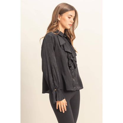 Darcy Ruffle Buttondown Blouse