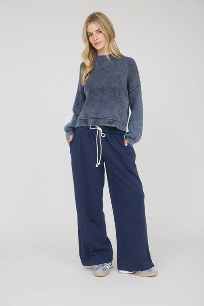 Celia Contrast Mineral Knit Sweater