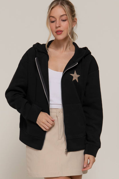 Leopard Star Hoodie