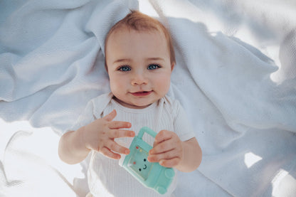Itzy Ritzy Sweetie Shake Plus™ - Teething + Rattle Toy: Tumbler