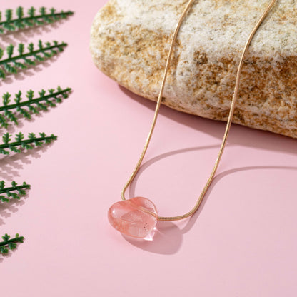 Constance Natural Stone Heart Necklace