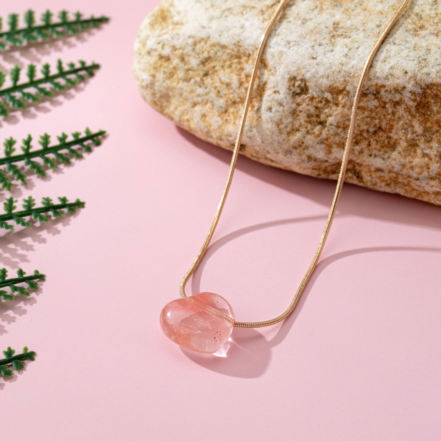 Constance Natural Stone Heart Necklace