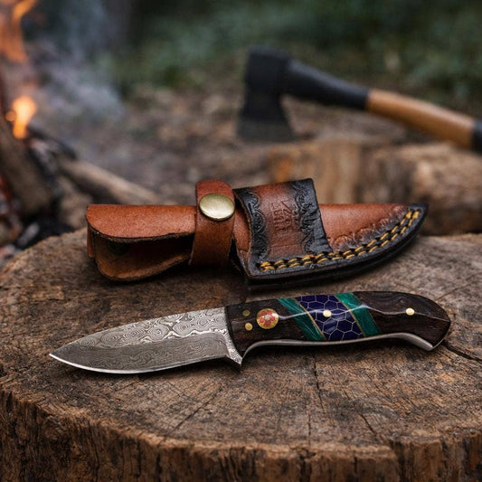 Titan Outdoor Utility Tool with Leather Bolster