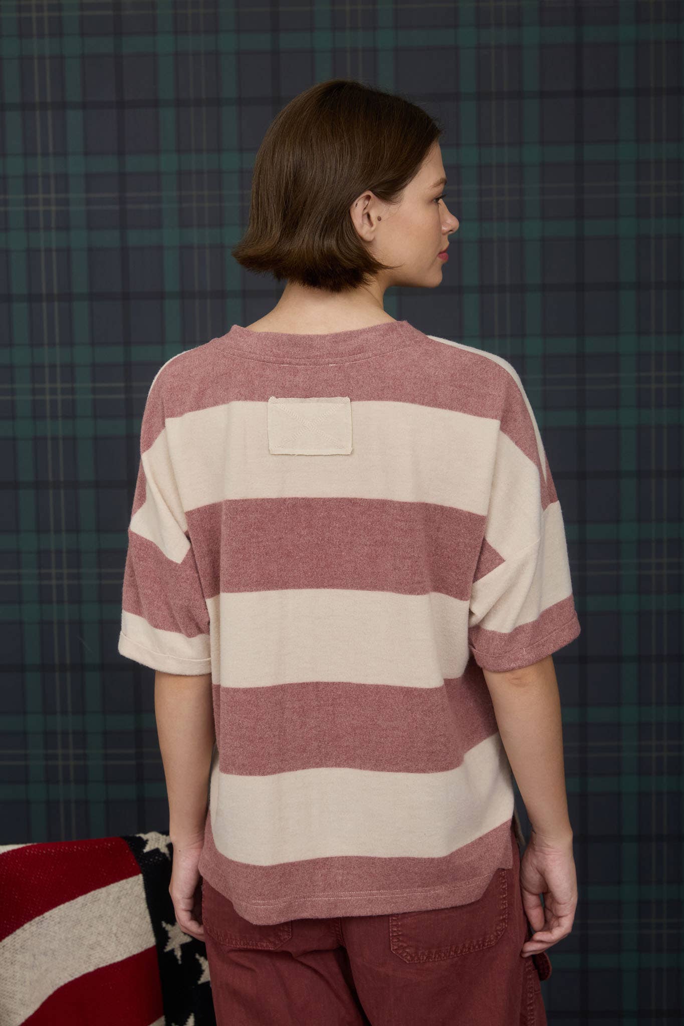 Marshall Striped Vneck Tee