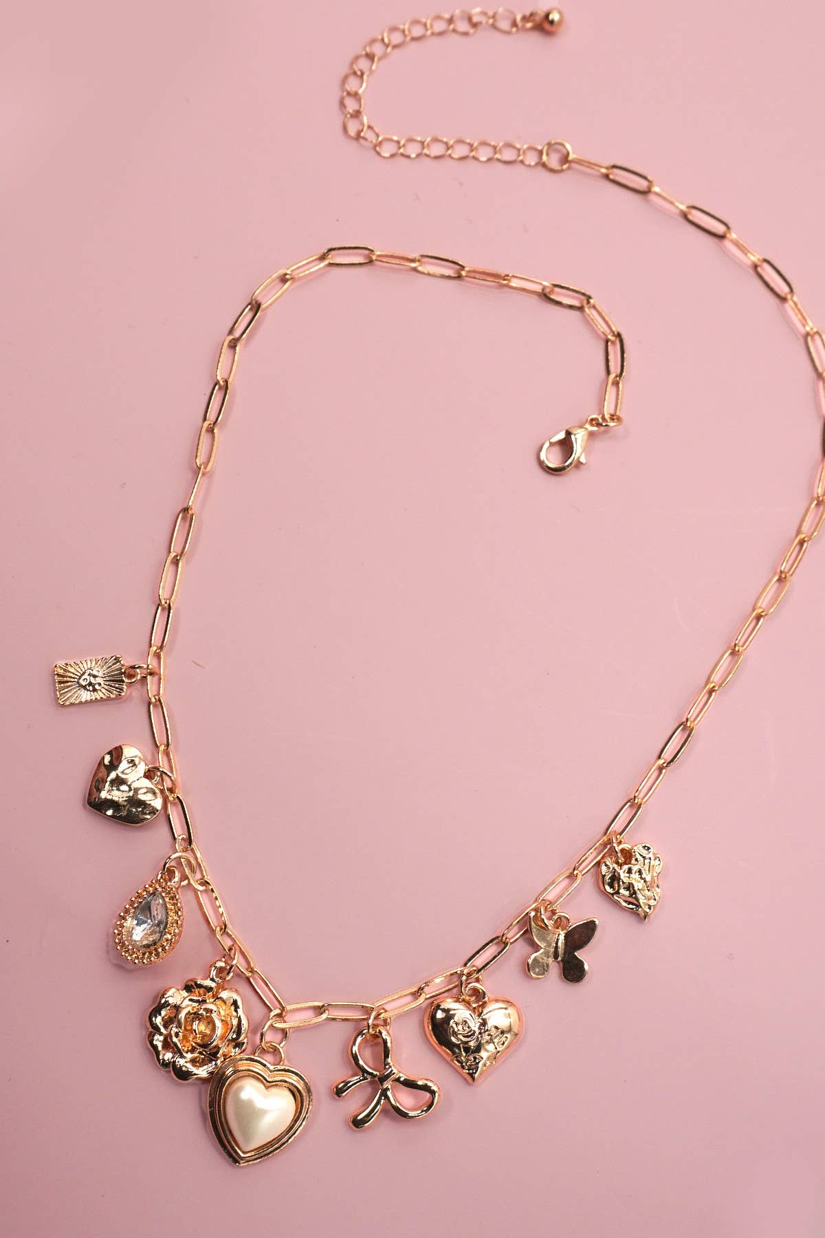 Tonopah Vintage Pearl Charm Necklace