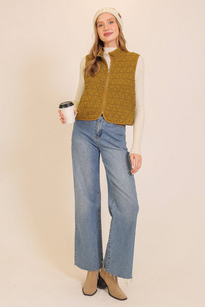 Textured Quilted Vest
