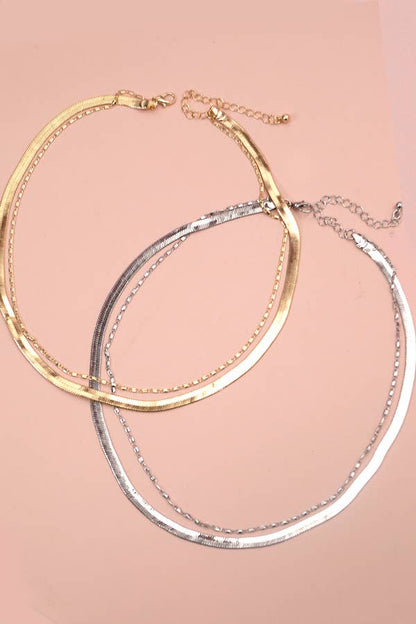 Brookhaven Double Chain Necklace