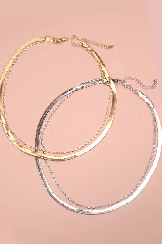 Brookhaven Double Chain Necklace