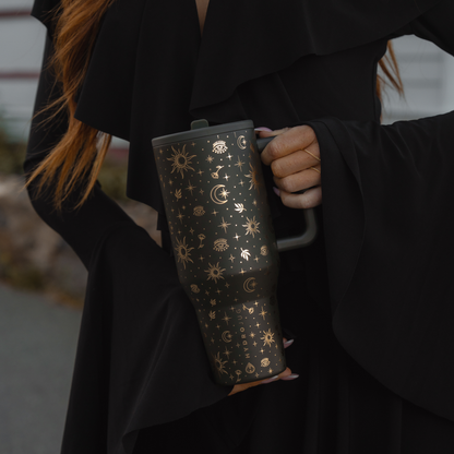 HydroJug Gold Moon & Star Water Bottle