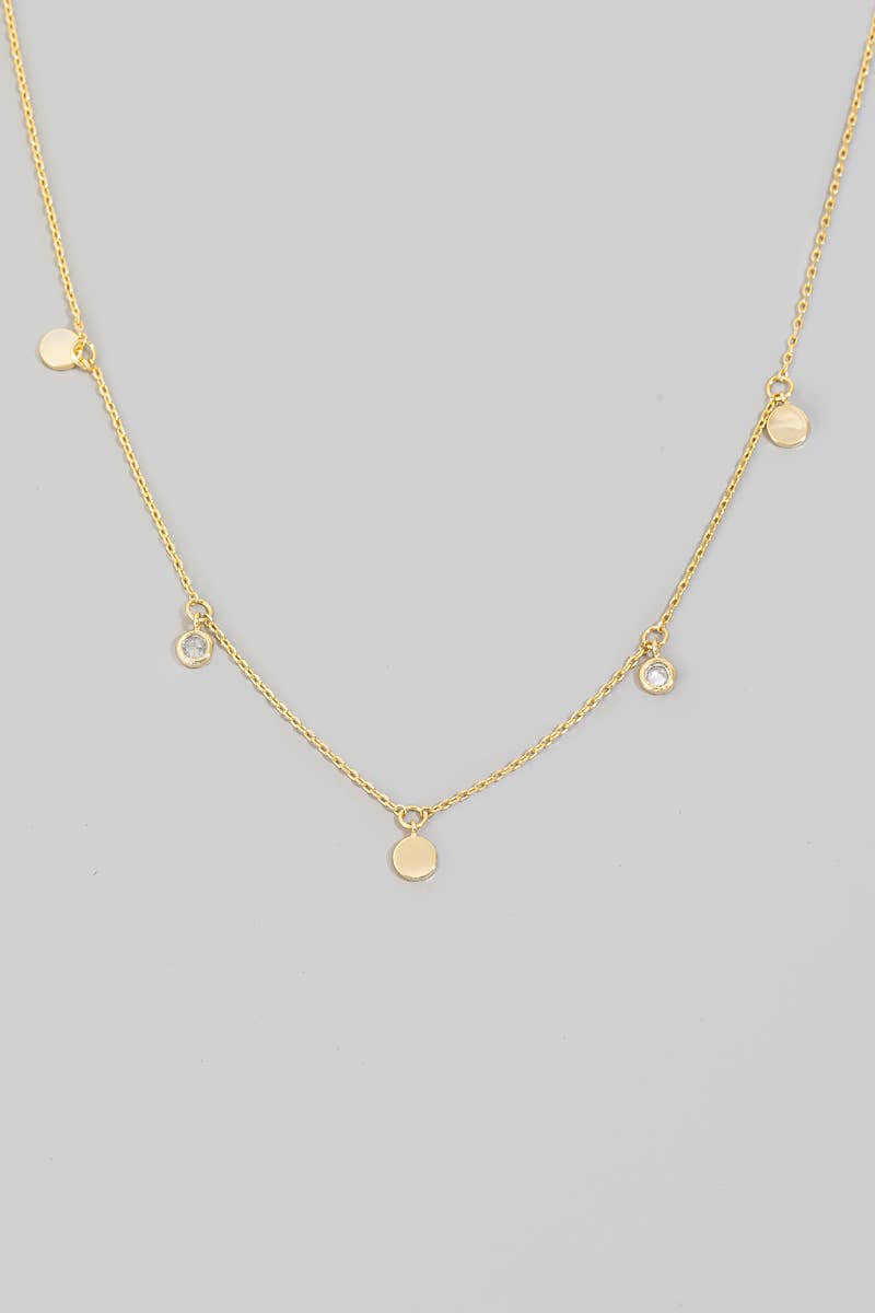 St Malo Coin Charm Necklace