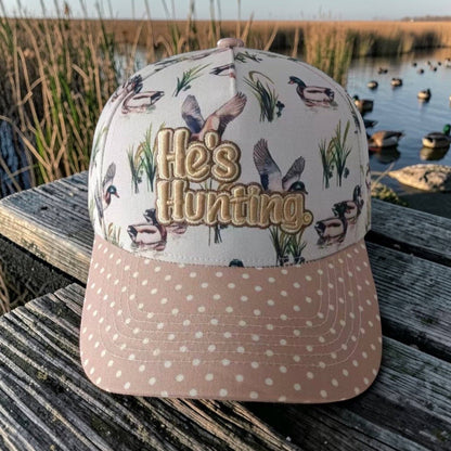 He's Hunting Duck & Polka Dot Hat