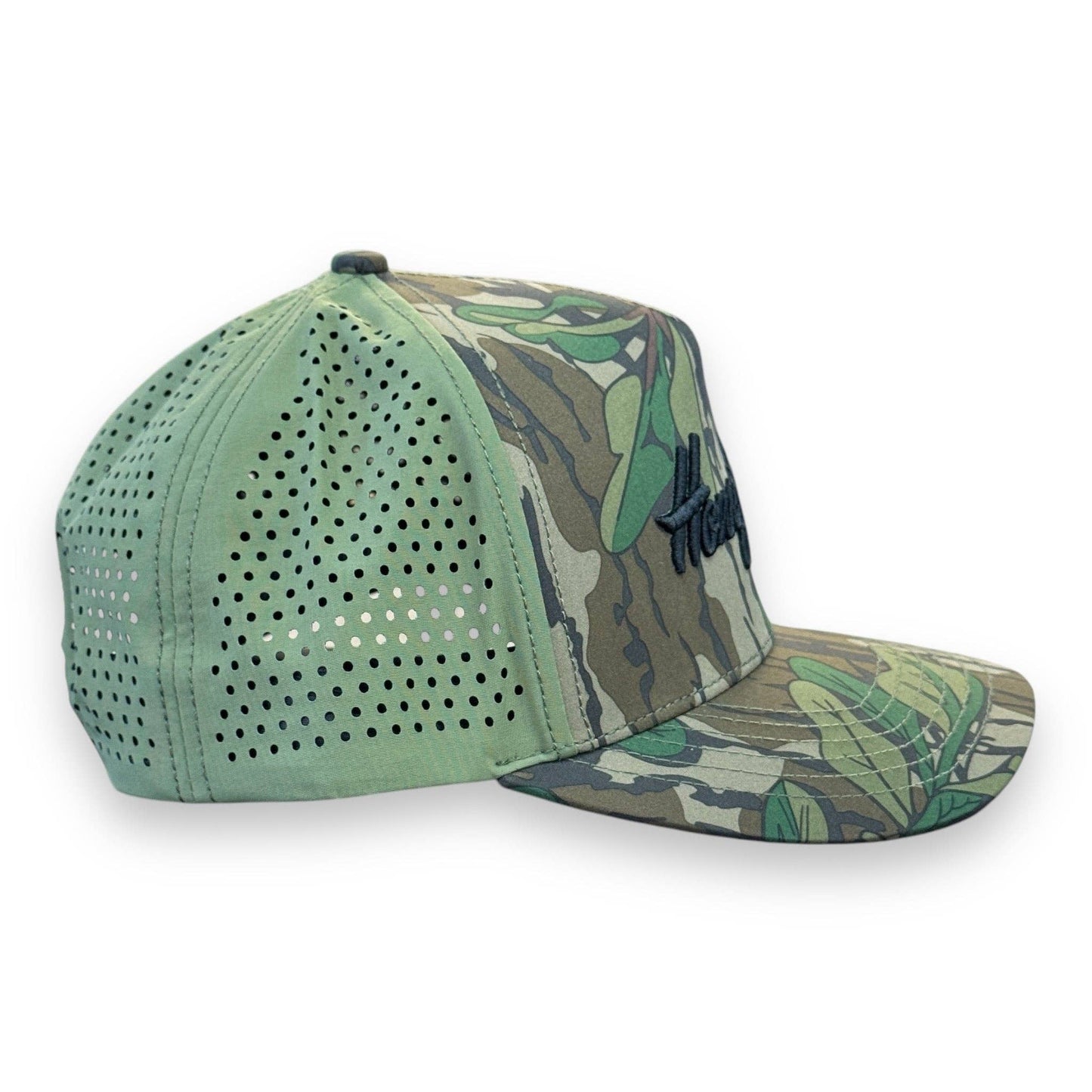 Mens Honey Hole Heritage Greenleaf Camo Performance Rope Hat