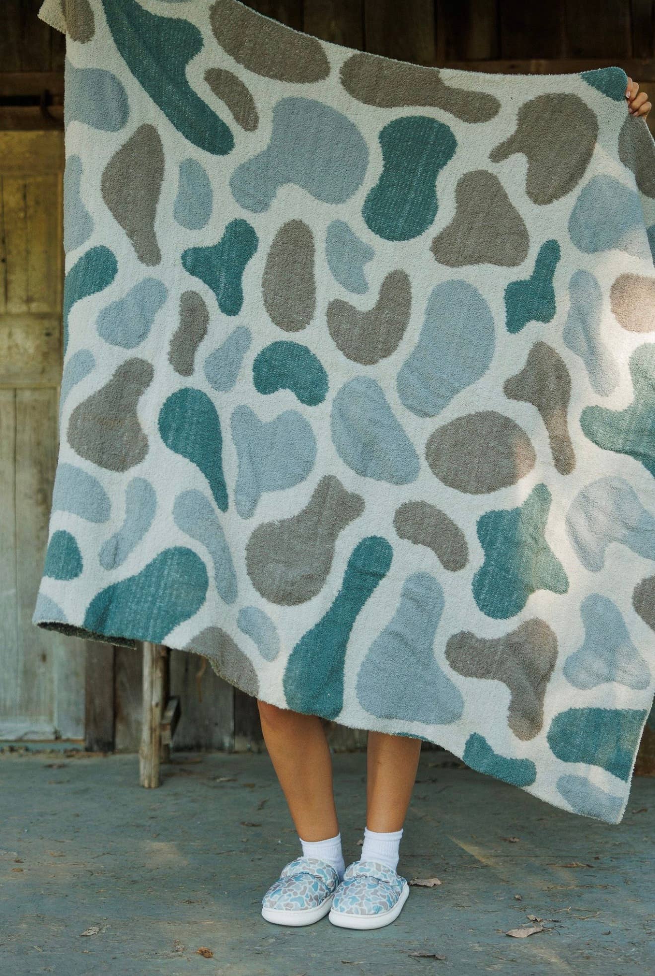 Duck Camo Microfiber Throw Blanket