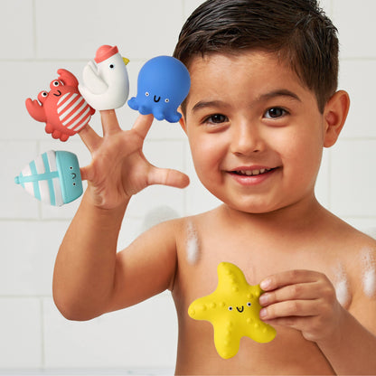 Itzy Ritzy Nautical Itzy Bitzy Puppets™ - Bath + Storytelling Toys