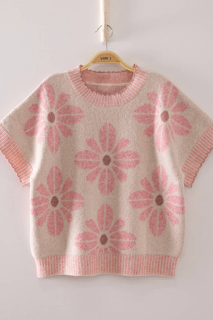Diana Ornate Floral Knit Top