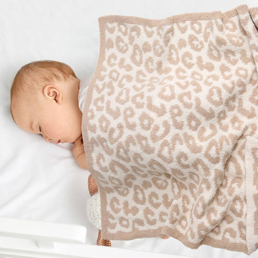 Baby Leopard Microfiber Blanket